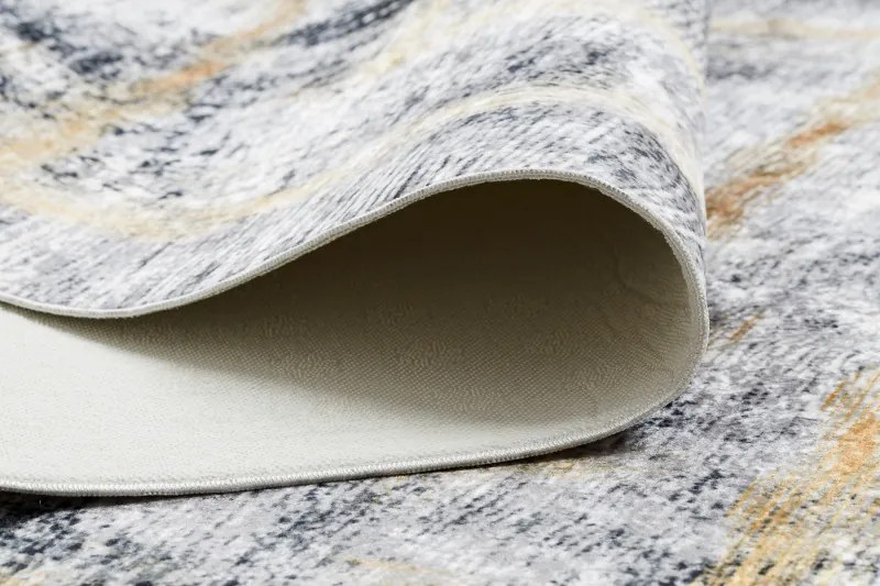 Dywany Łuszczów, Kusový koberec ANDRE Frame 1065, 160x220, šedá, chodba / predsieň