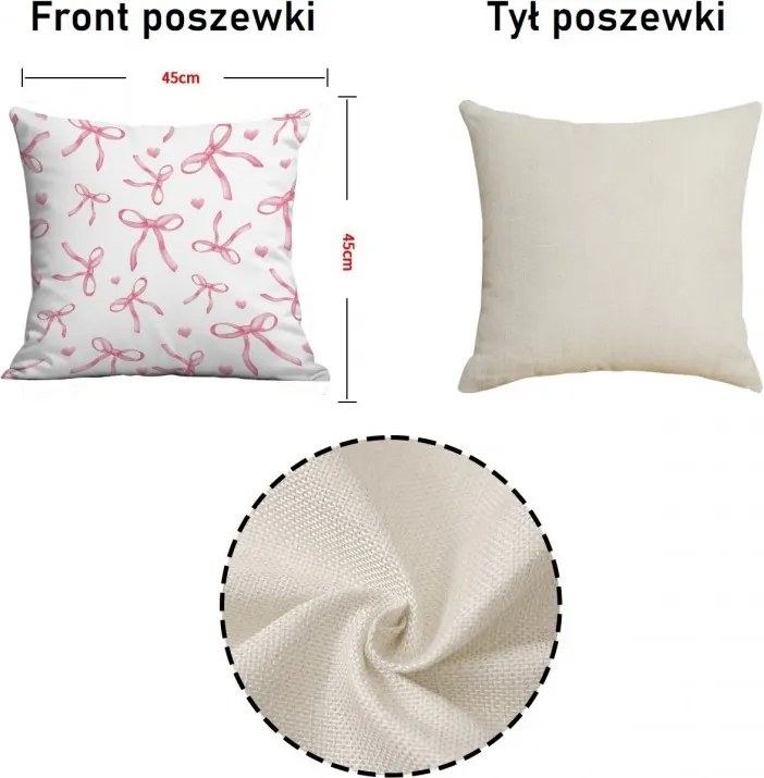 Obliečka na vankúš PINKABELLE 45x45 cm, biela