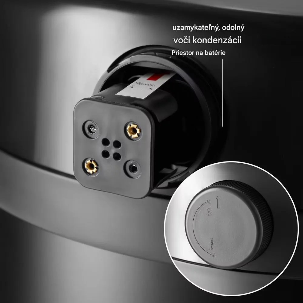 InternetovaZahrada Bezdotykový odpadkový kôš s USB 30 L - strieborný