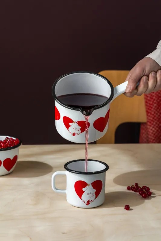 Kastról Moomins Heart 1,3l, smalt