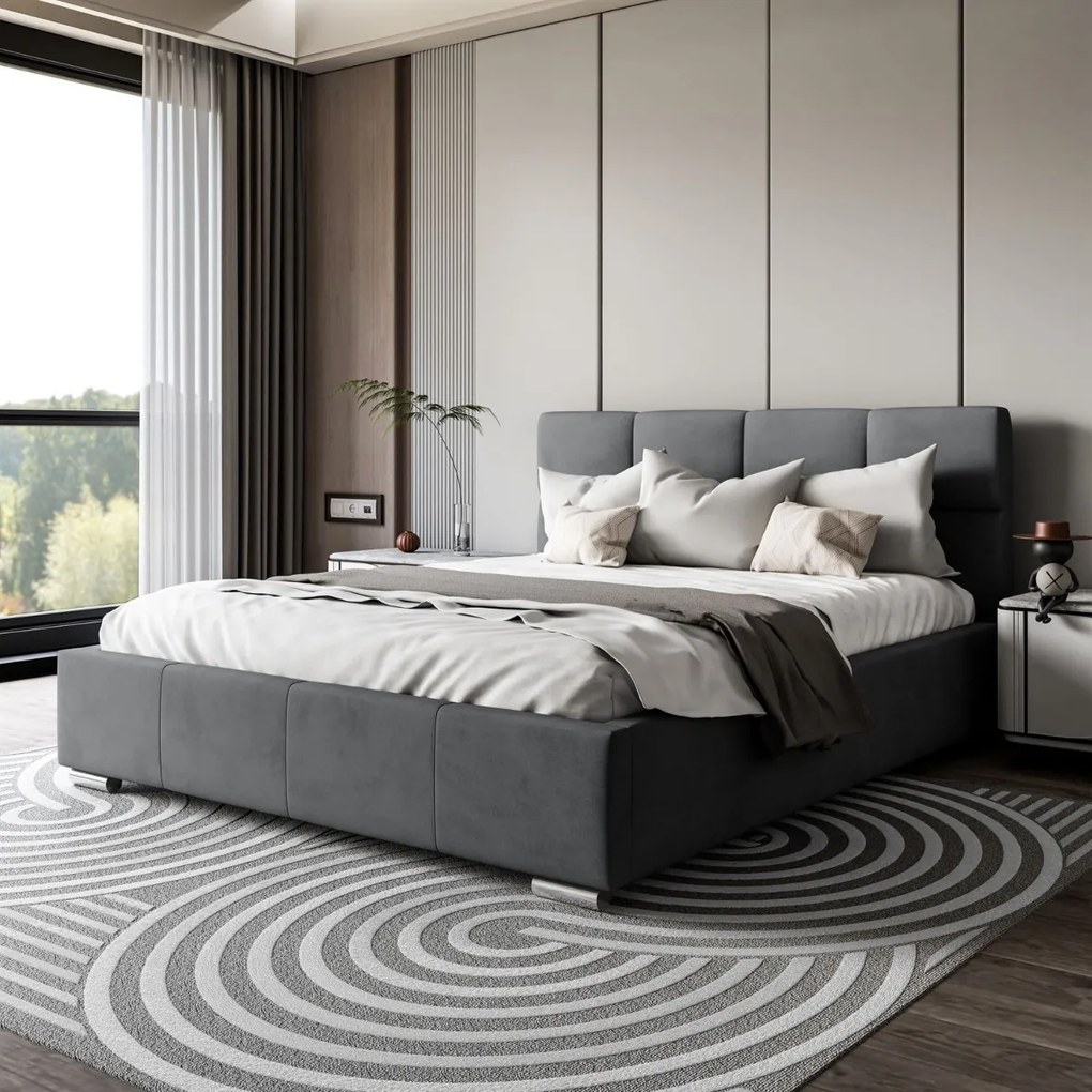 LUISI 180X200 ČALÚNENÁ POSTEĽ S ÚLOŽNÝM PRIESTOROM JASMINE 96