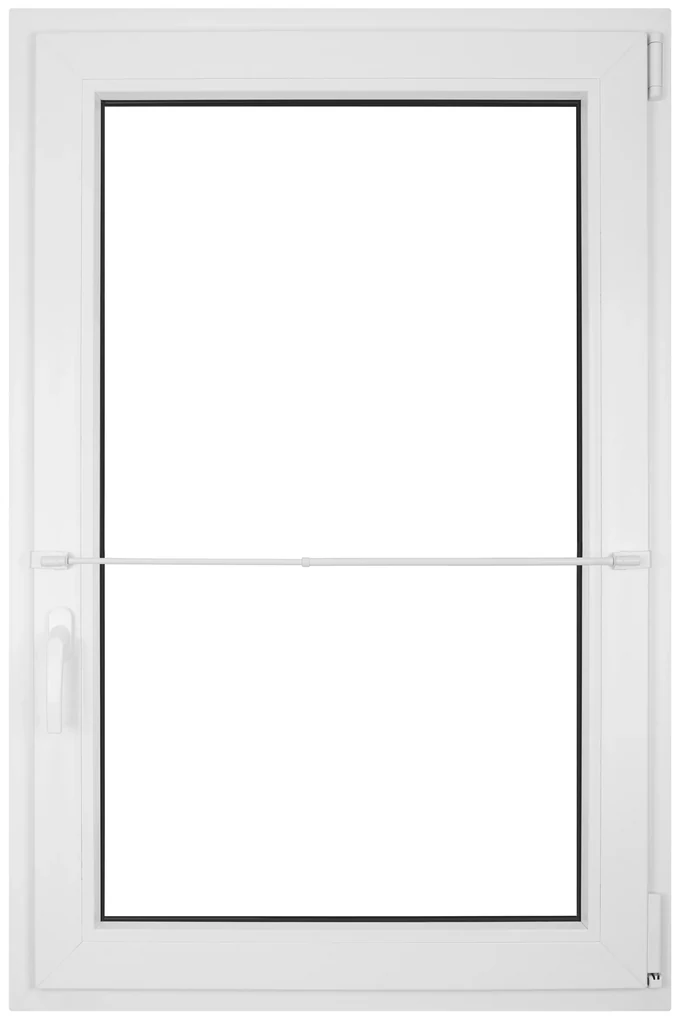Dekodum Kovová Mini záclonová tyč teleskopická / Vitrážka 75-125 cm Biela