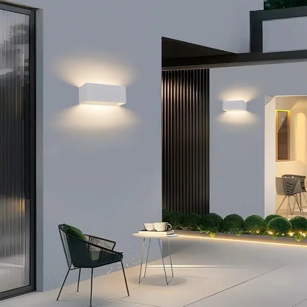 Brilagi - LED vonkajšie nástenné svietidlo DONNANI LED/7W/230V 20 cm biele IP44