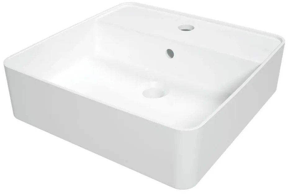 Deante CGS_6U4B - Keramické umývadlo SQUARE 42x42 cm na dosku, biele DN0064
