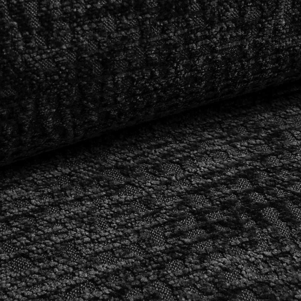 Čierna rozkladacia/s úložným priestorom pohovka 238 cm Kalena – Makamii