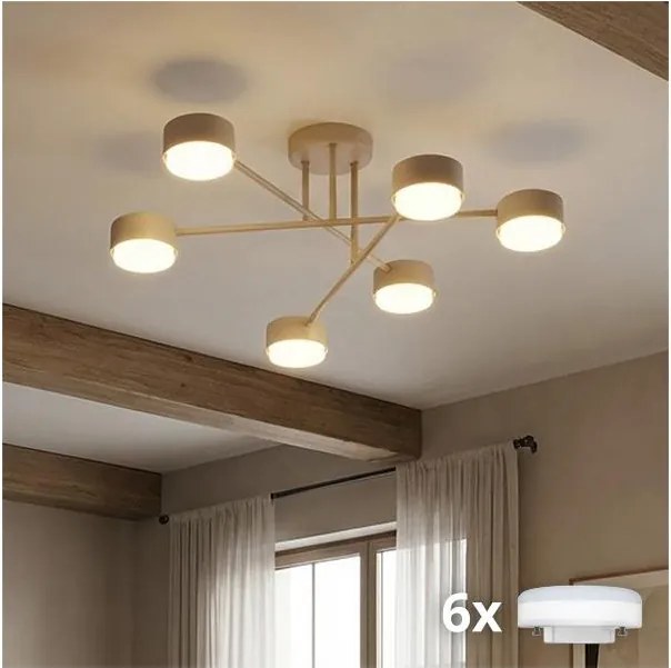 Brilagi - LED prisadený luster MONO 6xGX53/30W/230V béžový