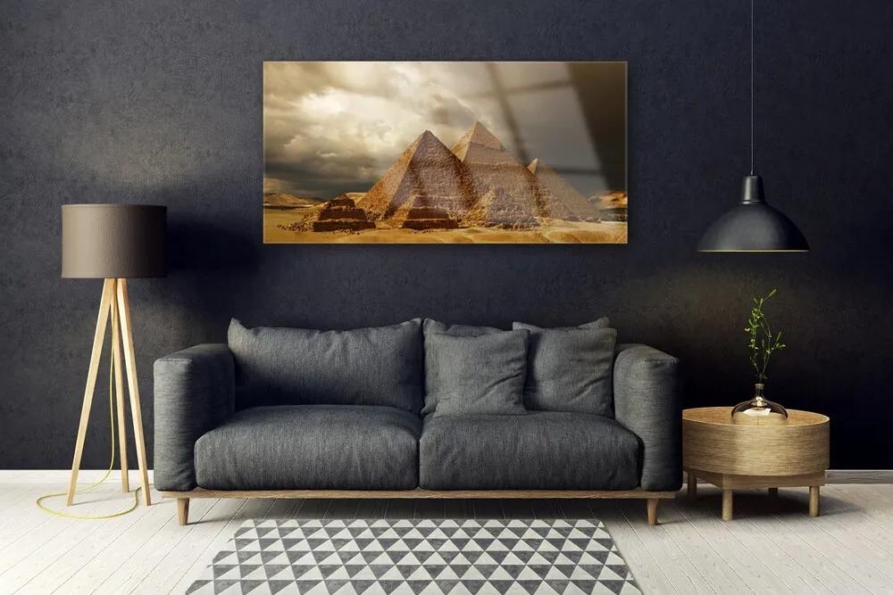 Obraz na akrylátovom skle Pyramídy architektúra 120x60 cm