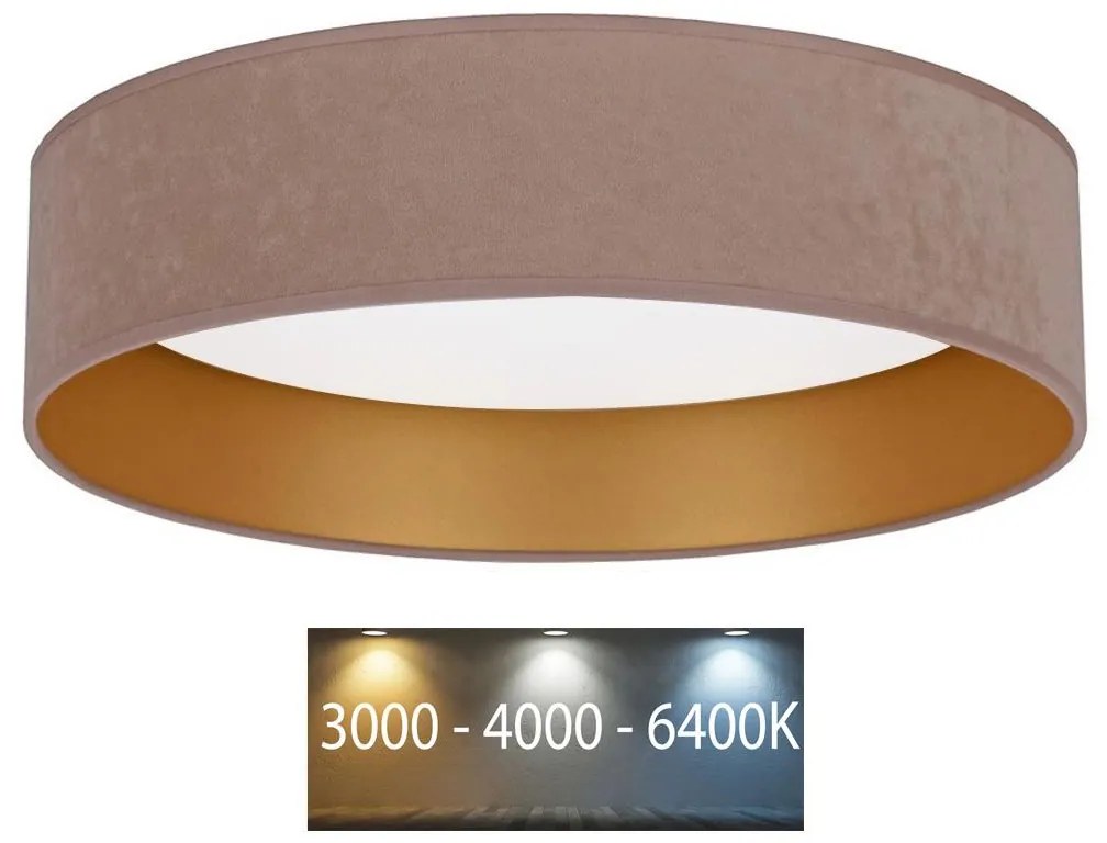 Brilagi - LED Stropné svietidlo VELVET LED/24W/230V 3000/4000/6400K béžová/zlatá BG0270