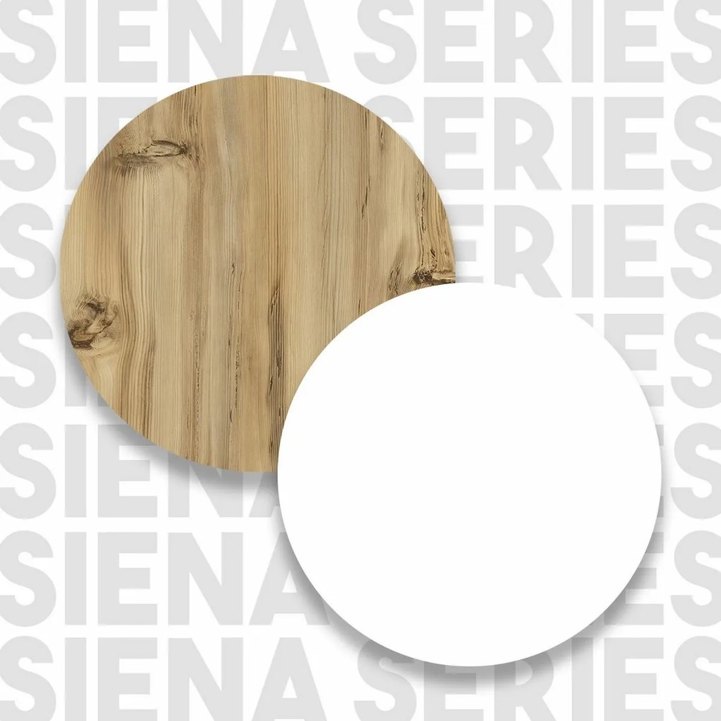 Skrinka na práčku Saly White and Walnut