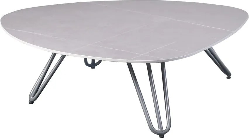 Záhradný odkladací stolík s doskou z kameňa 88x110 cm Emilia – Garden Pleasure