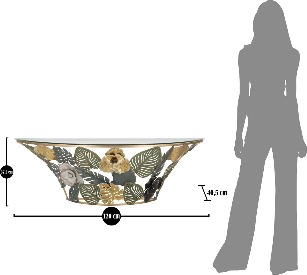 Nástěnný konzolový stolek Amaz 120 cm vícebarevný