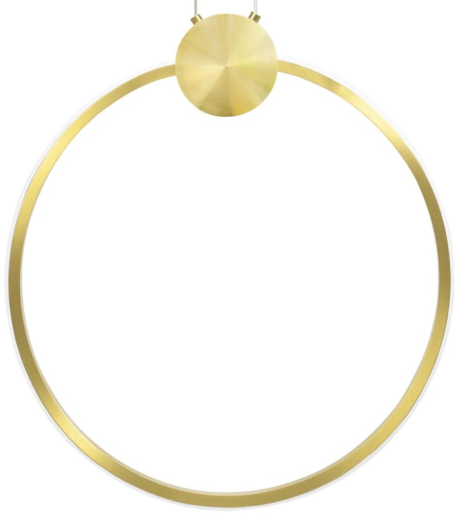 Toolight Toolight, LED stropné svietidlo 40cm 17W 4000K APP1396-CP, zlatá lesklá, OSW-00954