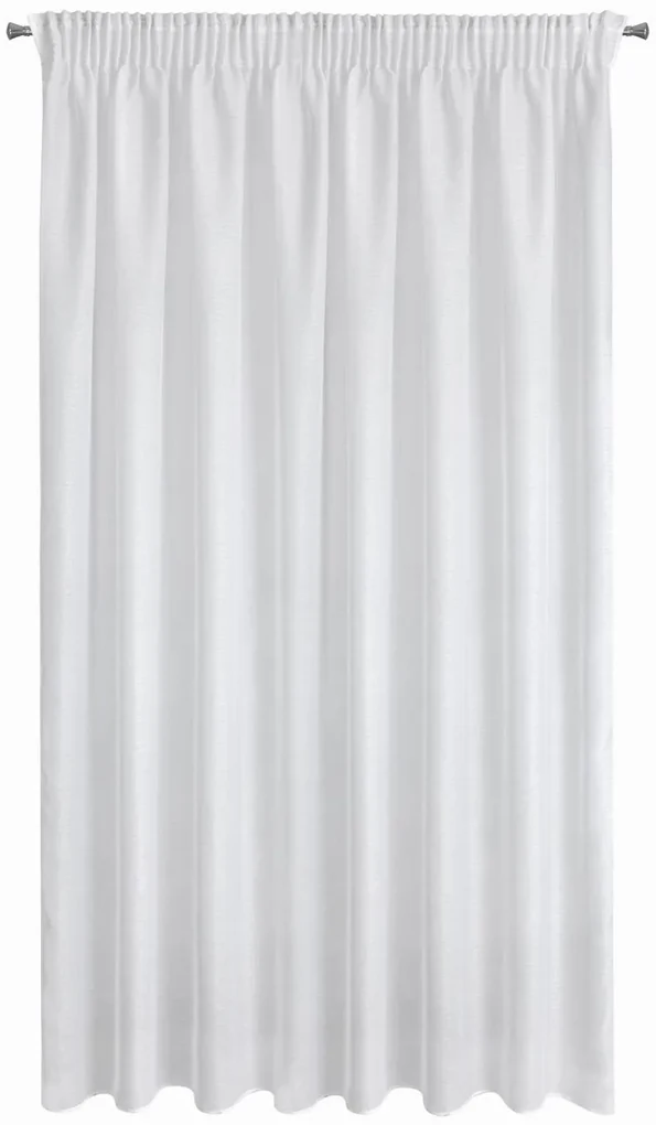 ZÁCLONA NA PÁSKE REBECCA 400X250 CM BIELA