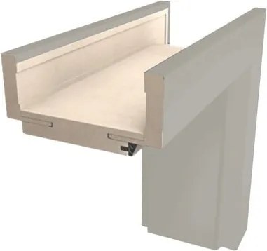 Obložková zárubňa Naturel 90 cm pre hrúbku steny 18-20 cm kašmír matný pravá O6KAS90P