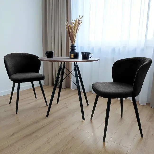 Jedálenská stolička KROSBY čierna