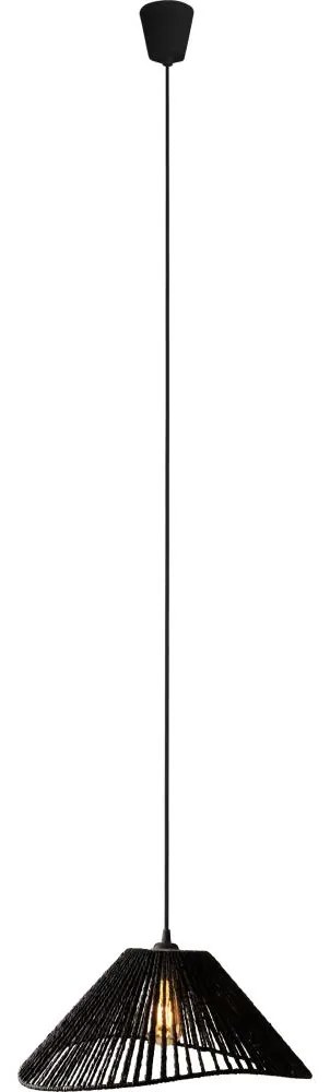 MAXLIGHT P0579 - Luster na lanku AMALFI 1xE27/15W/230V pr. 45 cm čierna