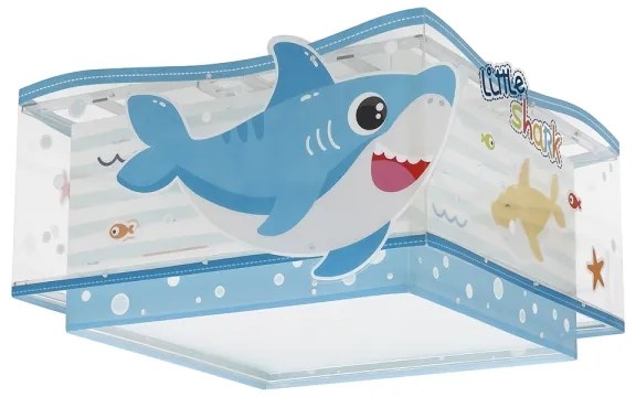 Dalber 63476 - Detské stropné svietidlo BABY SHARK 2xE27/60W/230V