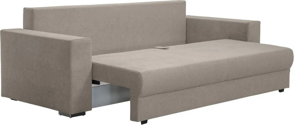 Pohovka rozkladacia na lôžko Genf, béžová látka