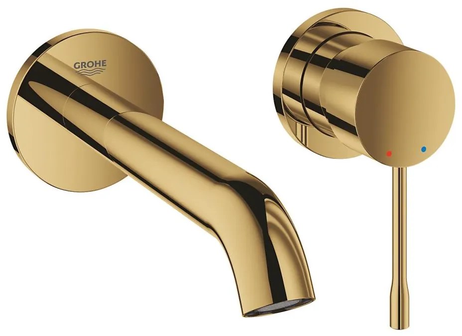 GROHE 19408GL1 - Dvojotvorová umývadlová batéria ESSENCE 183 mm zlatá