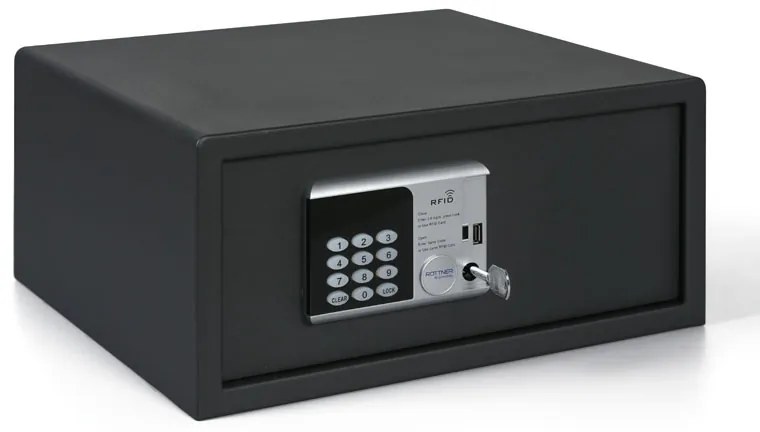 Nábytkový elektronický trezor RFID LAP, 200 x 435 x 370 mm, RFID čip/karta