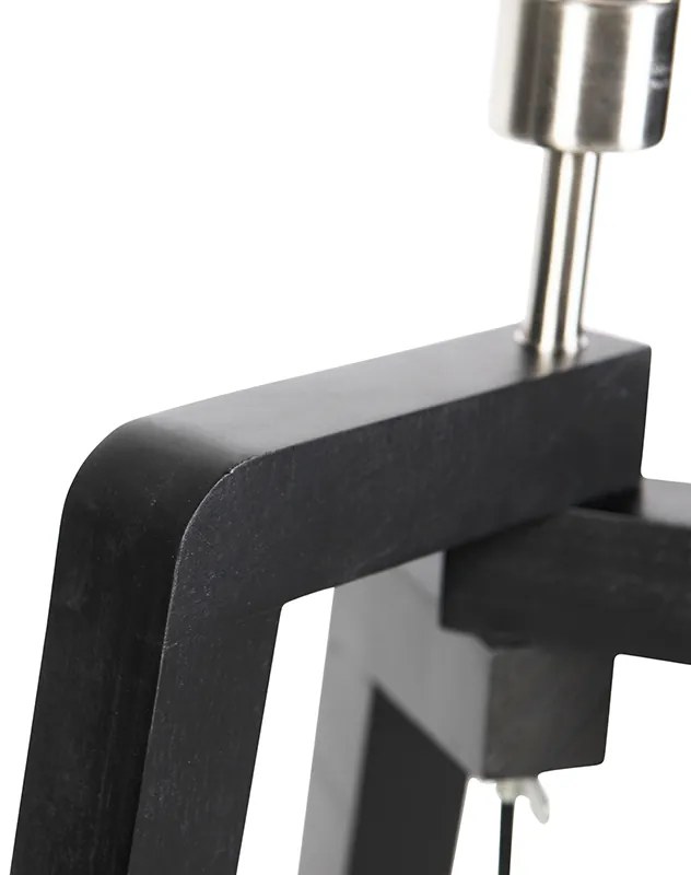 Stojaca lampa trojnožka čierna so zeleným tienidlom a zlatom 50 cm - Puros