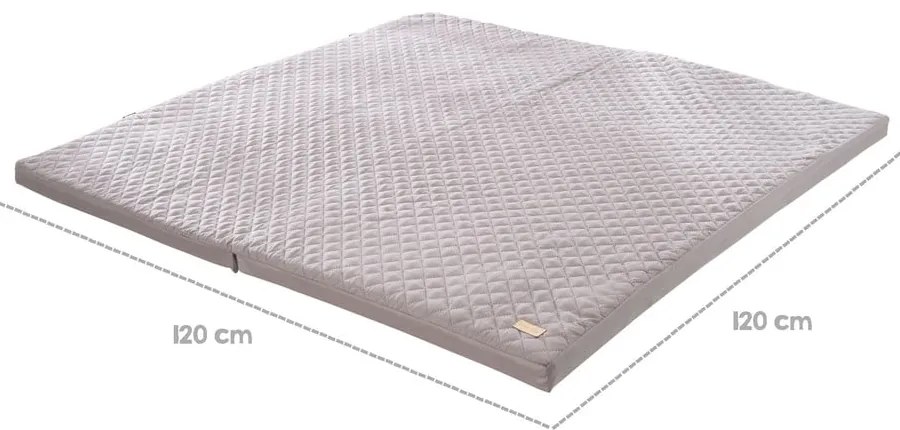 Tmavosivá detská hracia podložka 120x120 cm Style – Roba