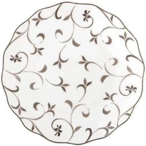 Tanier z kostného porcelánu Brandani Riccioli Di Dama, ⌀ 21 cm