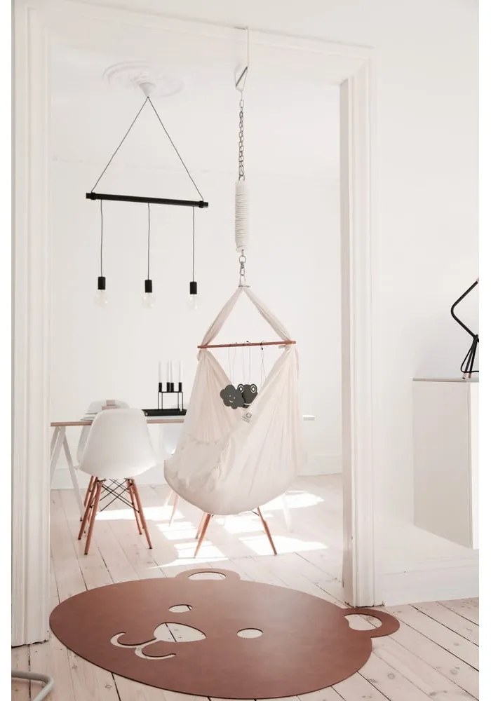 Hnedá detská hracia podložka 111,5x140 cm Bear XXXL Bull – LIND DNA