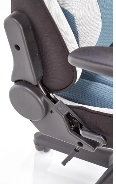 Kancelárska stolička KODA svetlosivá/modrá