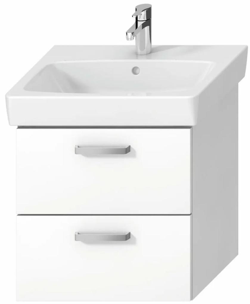 Kúpeľňová skrinka pod umývadlo Jika Lyra Plus Viva 54x41,6x55 cm biela H40J3844023001