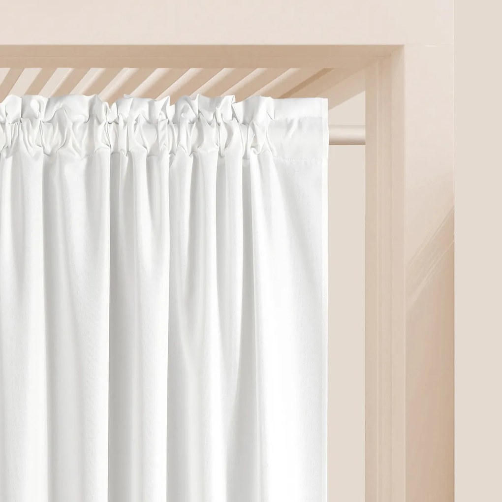 Room99 Záves na terasu AURA Na páske Farba: Hnedá, Veľkosť: 140 x 250 cm