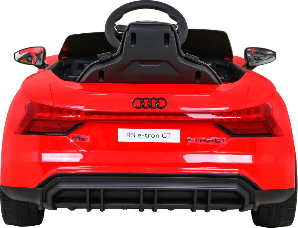 Ramiz Elektrické autíčko Audi RS E-Tron GT pre deti červené + diaľkové ovládanie + pohon 4x4 + rádio MP3 + LED + EVA