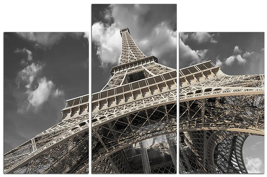 Obraz na plátne - Eiffelova veža - pohľad zdola 135FC (135x90 cm)