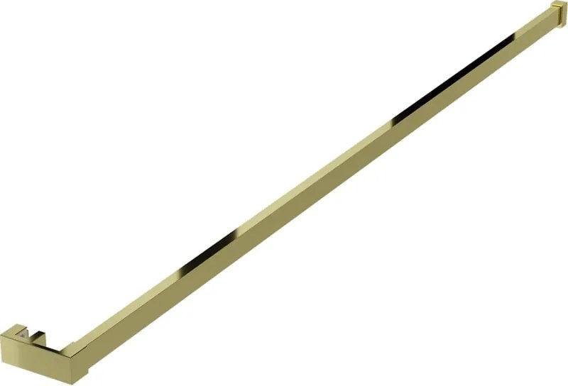Mexen Kioto, vešiak na uteráky pre sprchovú zástenu, max. 140 cm, zlatá lesklá, 800-06-50