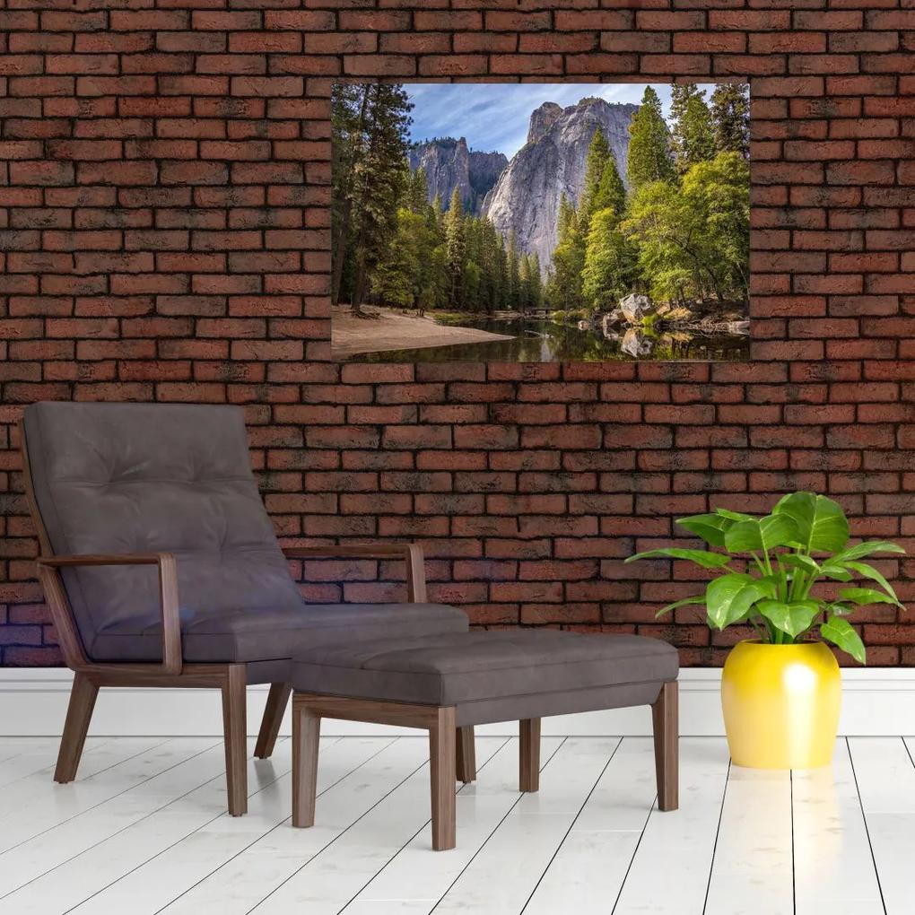 Obraz - Pod Yosemite skalou (90x60 cm)