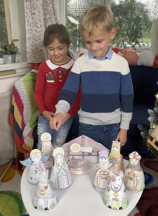 Agátin vianočný betlehem na dotvorenie