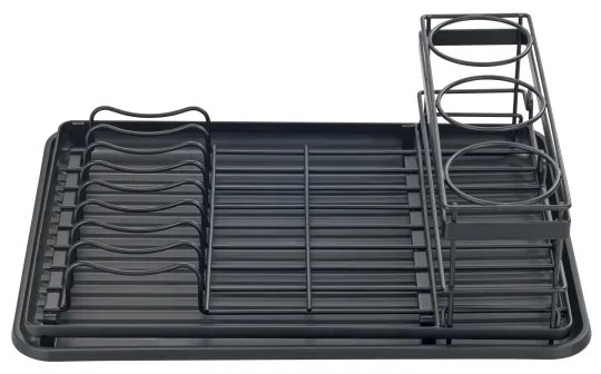 WENKO 54798100 - Odkvapkávač na riad AMY 42,5x31,5 cm čierny