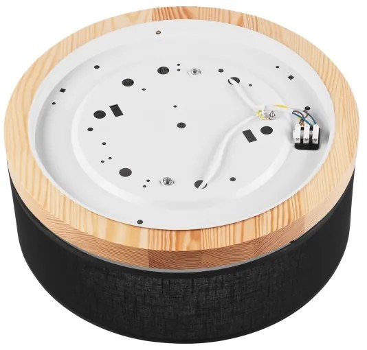 Brilagi - LED Stropné svietidlo BELLADONNA 2xE27/15W/230V pr. 40 cm čierna/borovica