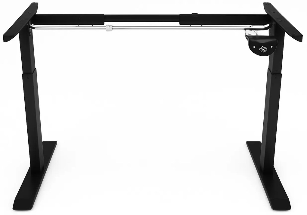 Herný stôl BR01 svetlohnedý s čiernym rámom 120 cm