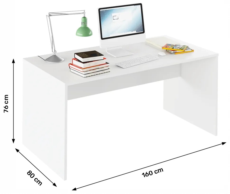 Písací stôl Rioma Typ 16 - biela