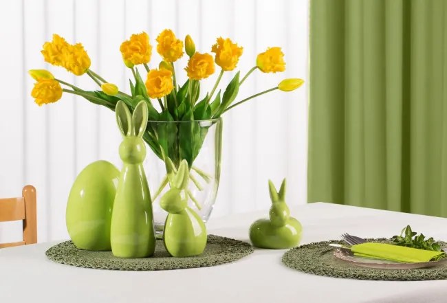 Veľkonočná dekorácia FIG 242 F zelená (2 ks)