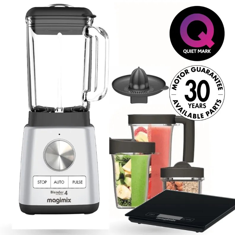Magimix | ELM 11638 Mixér Power Blender vo výbave Premium | matný chróm