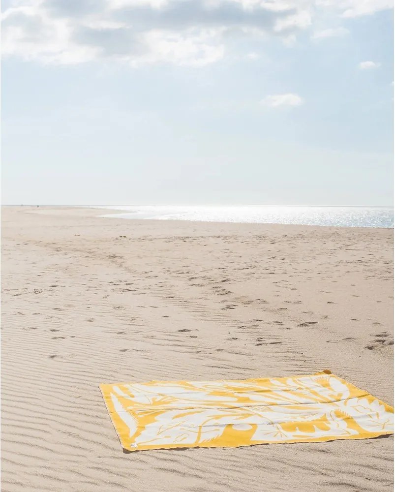 Žltá deka 165x200 cm Lino – noo.ma