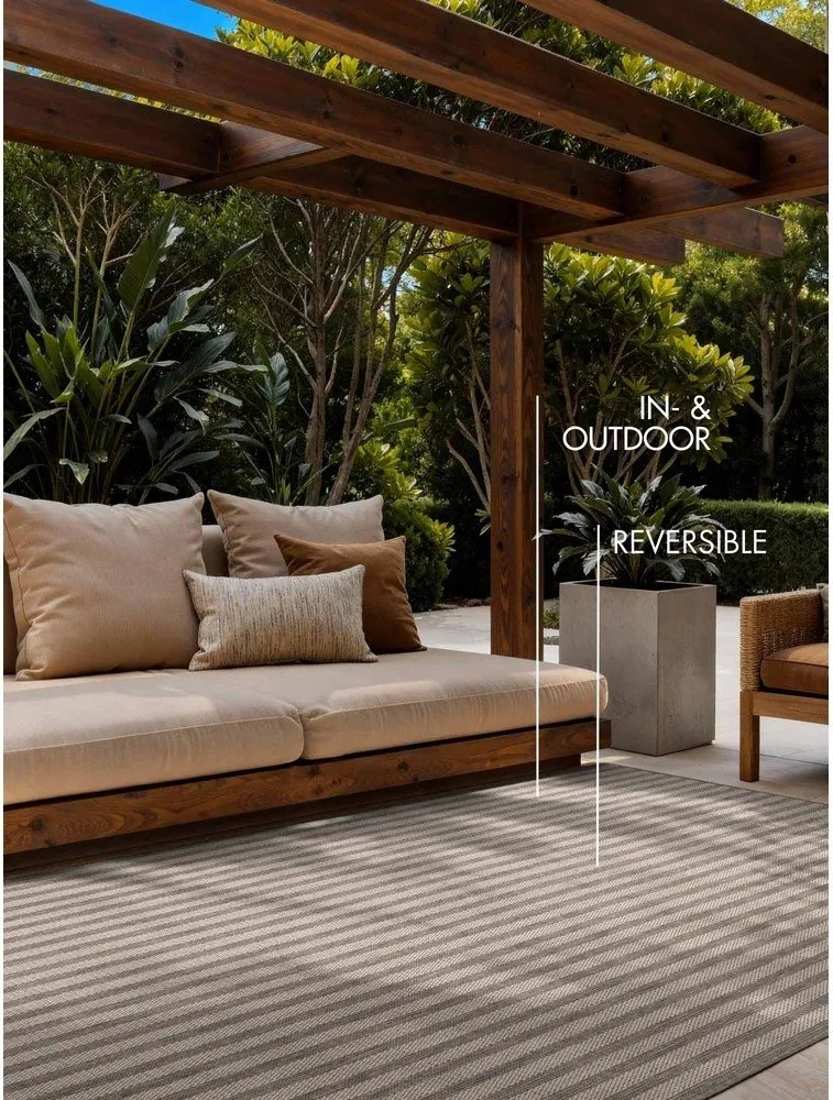 Sivý/krémový vnútorný a vonkajší koberec 160x230 cm Haringey Linley – Ted Baker