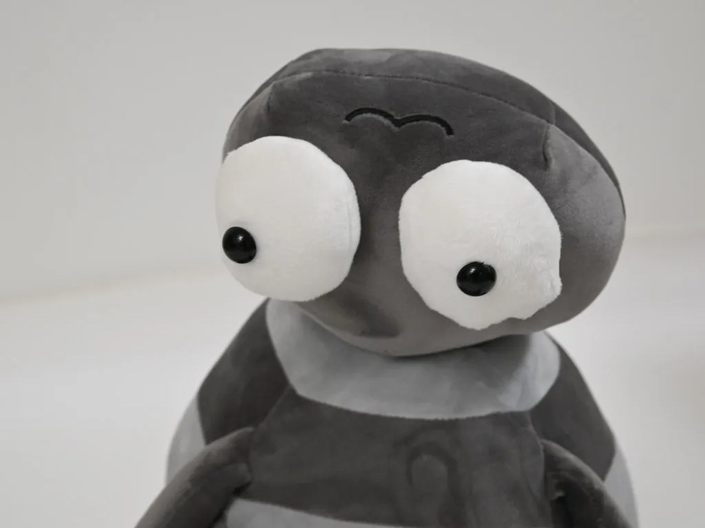 Plyšový PAVÚK s detskou dekou vo vnútri, sivý