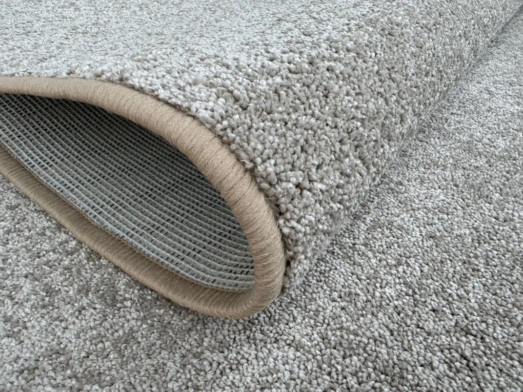 Vopi, Kusový koberec Capri svetlo béžový kruh, 400x400 (priemer) kruh, béžová, chodba / predsieň