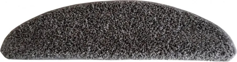 Nášľapy na schody Color shaggy šedý polkruh, samolepiaci - 24x65 polkruh (rozmer vrátane ohybu) Vopi