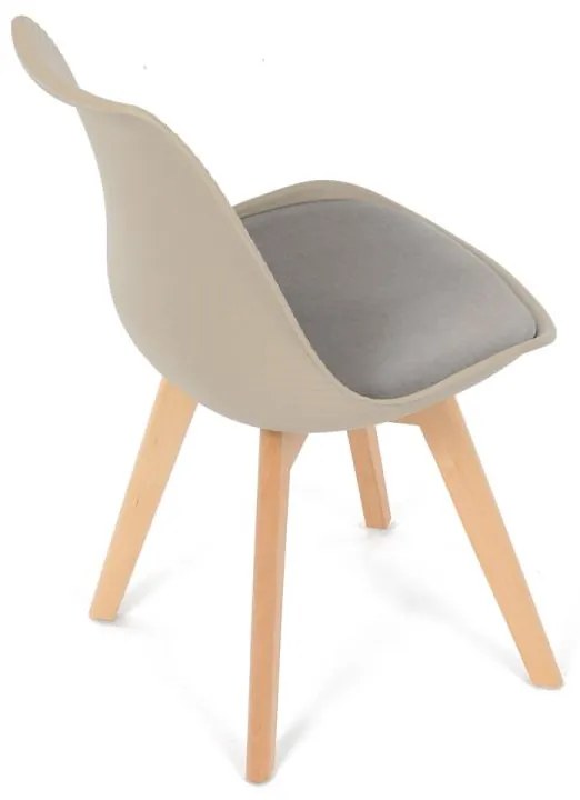 Autronic - Židle jídelní, cappuccino plast, CT-X7055 CAP