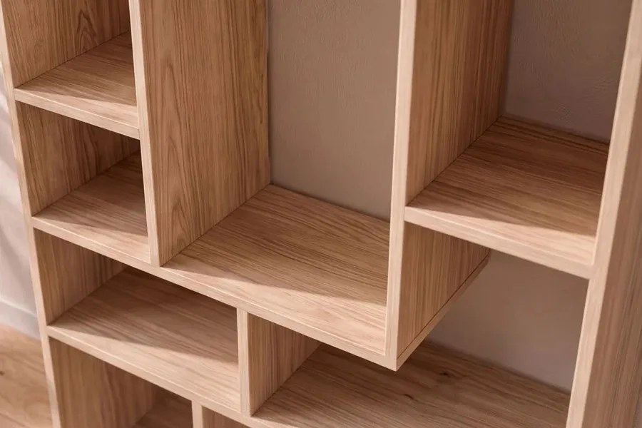 Dizajnový regál Timber 180 cm prírodné mango