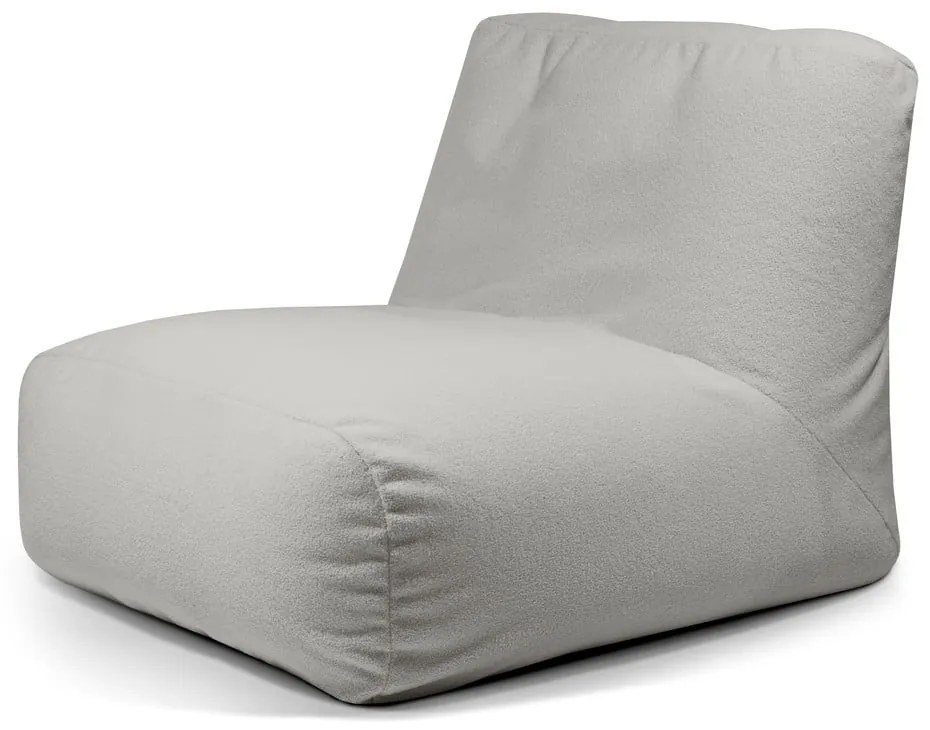 Svetlosivý sedací vak z textílie buklé Tube 100 – SLOWDOWN